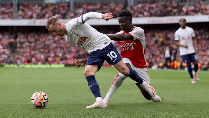 Maddison spun away from Saka leading to Tottenham's first equaliser at Arsenal