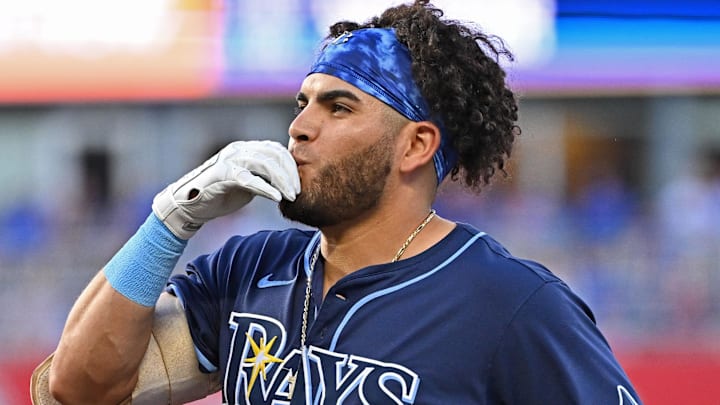 Tampa Bay's Jonathan Aranda (62) has made his case for making the American League All-Star team. He'll find out next Sunday.