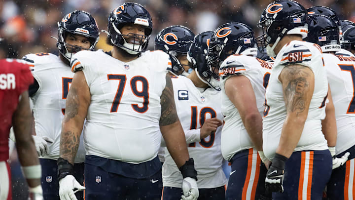 It's possible Matt Pryor (79) could wind up at one of the tackle spots as a result of injuries to both Bears starting tackles. It's possible Matt Pryor (79) could wind up at one of the tackle spots as a result of injuries to both Bears starting tackles.