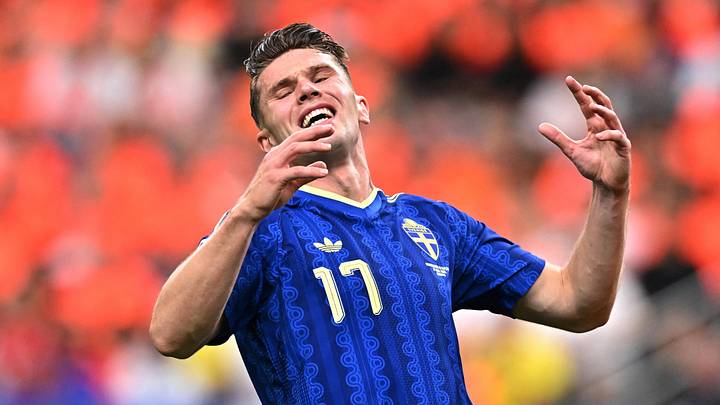 June 20, 2026; Houston, Texas, U.S.; Sweden's Viktor Gyokeres reacts. June 20, 2026; Houston, Texas, U.S.; Sweden's Viktor Gyokeres reacts.