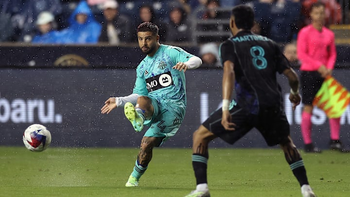 Lorenzo Insigne scored against the Philadelphia Union. Lorenzo Insigne scored against the Philadelphia Union.