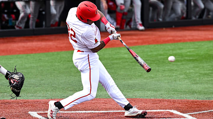 Louisville baseball outfielder Zion Rose (32)