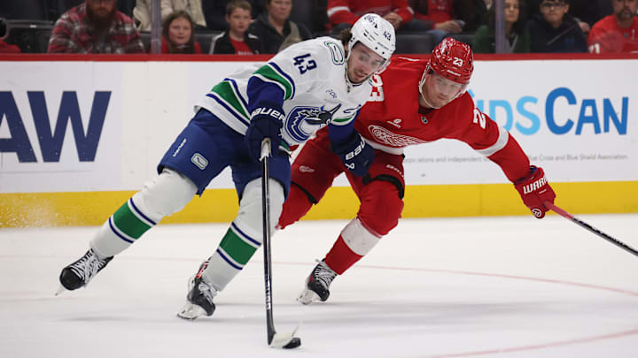 Vancouver Canucks v Detroit Red Wings Vancouver Canucks v Detroit Red Wings