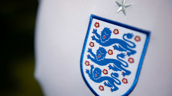 The England International Badge on their Home Shirt