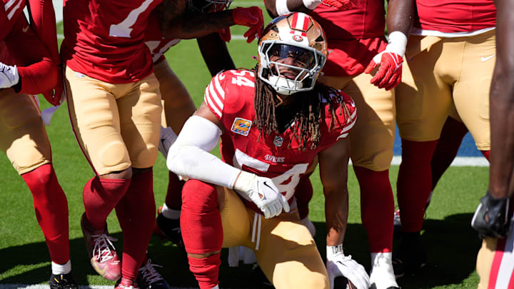 San Francisco 49ers linebacker Fred Warner (54)