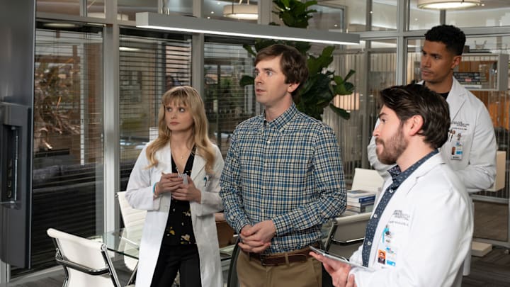 THE GOOD DOCTOR - "Critical Support" Shaun continues to be tested by Charlie when their newest case prompts her incessant stream of questions Ð all in pursuit of an answer. Meanwhile, Morgan struggles on who to name as guardian for Baby Eden should anything happen to her. TUESDAY, MARCH 5 (10:00-11:00 p.m. EST), on ABC. (Disney/Jeff Weddell)
KAYLA CROMER, FREDDIE HIGHMORE, NOAH GALVIN, CHUKU MODU