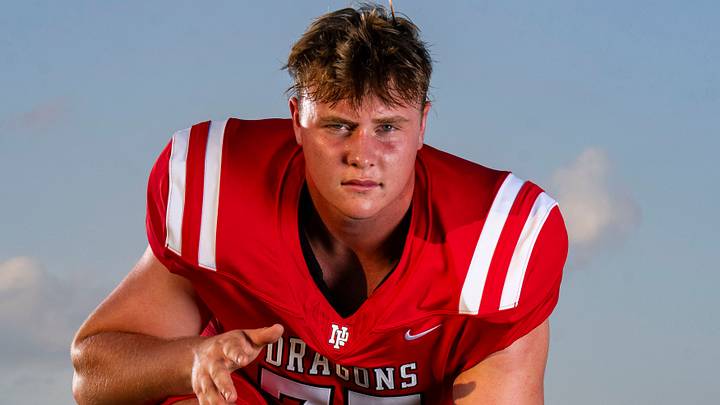 Former New Palestine offensive lineman and current Purdue football freshman Brock Brownfield. Former New Palestine offensive lineman and current Purdue football freshman Brock Brownfield.