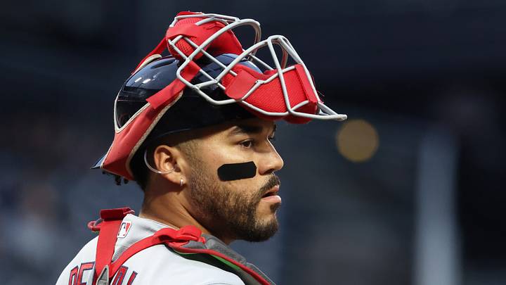 Sep 23, 2026; Pittsburgh, Pennsylvania, USA; St. Louis Cardinals catcher Leo Bernal (13) looks to the Cardinals dugout against the Pittsburgh Pirates during the first inning at PNC Park. Mandatory Credit: Charles LeClaire-Imagn Images Sep 23, 2026; Pittsburgh, Pennsylvania, USA; St. Louis Cardinals catcher Leo Bernal (13) looks to the Cardinals dugout against the Pittsburgh Pirates during the first inning at PNC Park. Mandatory Credit: Charles LeClaire-Imagn Images