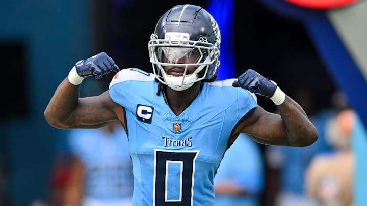 Tennessee Titans wide receiver Calvin Ridley (0) 