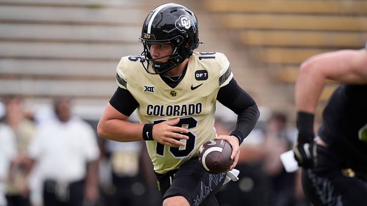 Apr 11, 2026; Boulder, CO, USA; Colorado Buffaloes quarterback Isaac Wilson (16) during the spring game at Folsom Field. Mandatory Credit: Ron Chenoy-Imagn Images