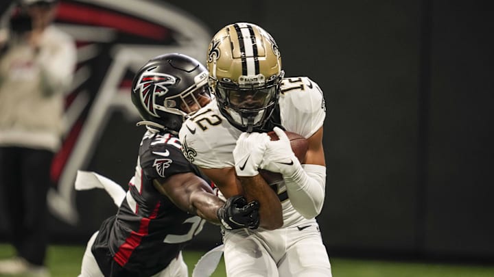Chris Olave hauled in five passes for 80 yards in Week 2