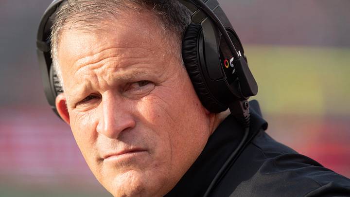 Massachusetts Minutemen at Rutgers Scarlet Knights football in Piscataway, New Jersey on Thursday, September 3, 2026. Rutgers head coach Greg Schiano. Massachusetts Minutemen at Rutgers Scarlet Knights football in Piscataway, New Jersey on Thursday, September 3, 2026. Rutgers head coach Greg Schiano.