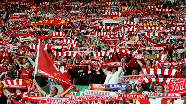 Les supporters de Liverpool.