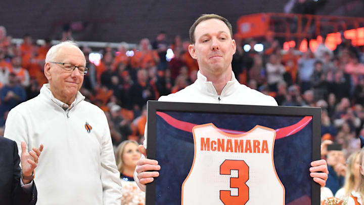 Gerry McNamara will likely be a candidate for the Syracuse basketball head coaching vacancy. He's focused on the Big Dance.
