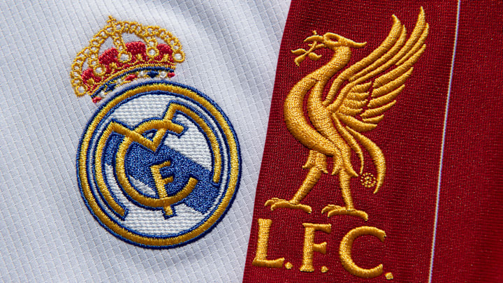 The Real Madrid and Liverpool FC Club Badges