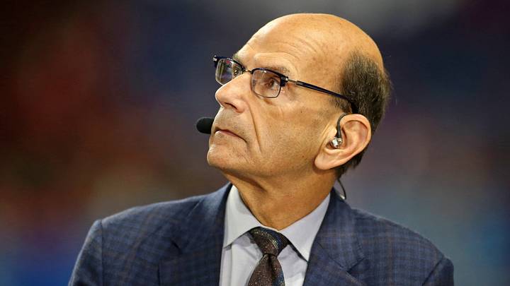 SEC Network host Paul Finebaum looks on before the Peach Bowl. SEC Network host Paul Finebaum looks on before the Peach Bowl.
