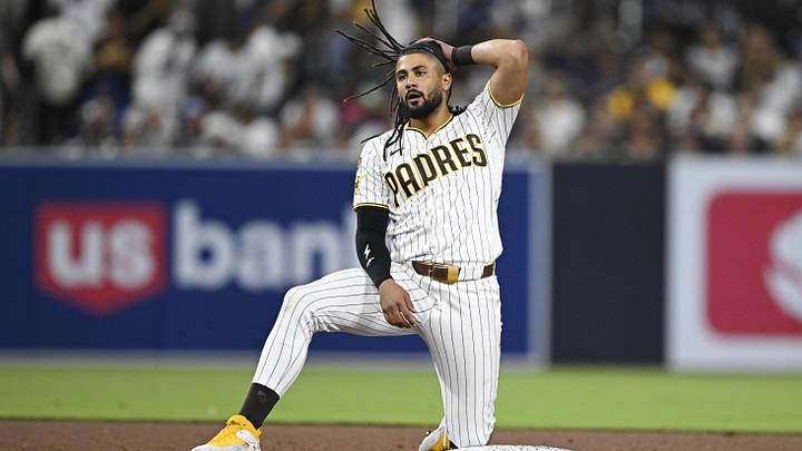 Fernando Tatis's homerless streak has extended into late May. Fernando Tatis's homerless streak has extended into late May.