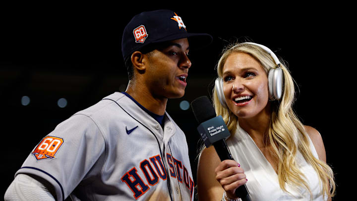Jeremy Peña conectó su primer jonrón en la MLB 