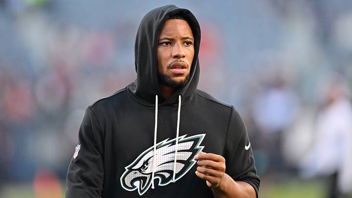 Philadelphia Eagles running back Saquon Barkley. Philadelphia Eagles running back Saquon Barkley.