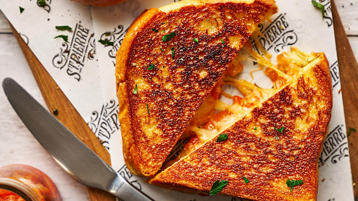 Spice Up Your Grilled Cheese Day Celebrations (4/12.) Image Credit to St. Pierre's. 