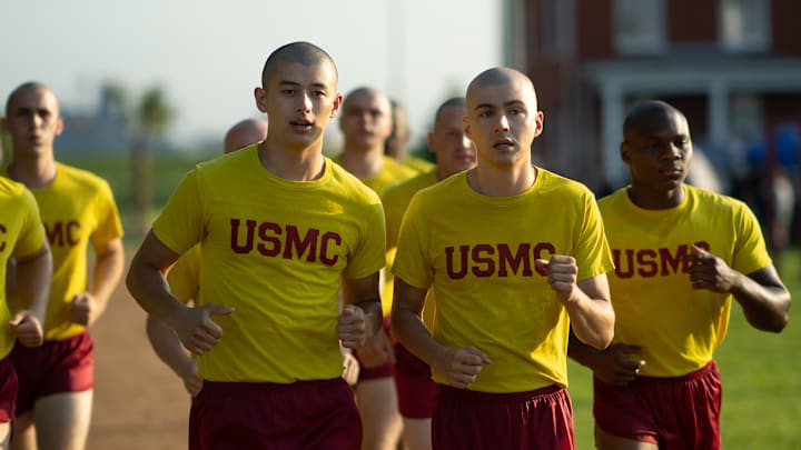 BOOTS. (L to R) Liam Oh as Ray McAffey and Miles Heizer as Cameron Cope in Episode 102 of Boots