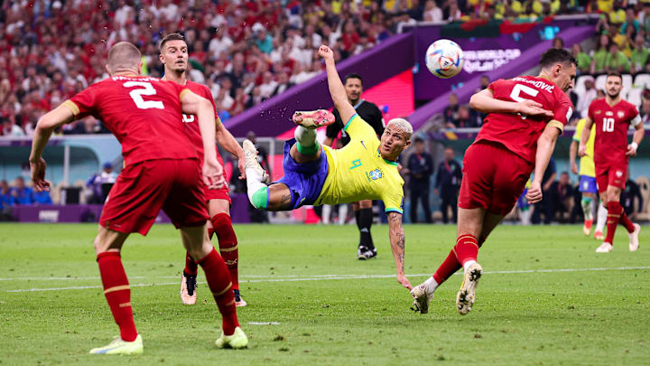 Richarlison's goal against Serbia is in the final three