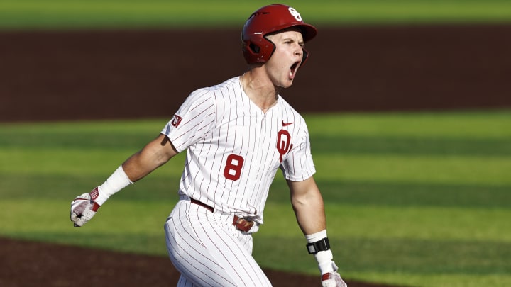 Oklahoma Sooners outfielder John Spikerman