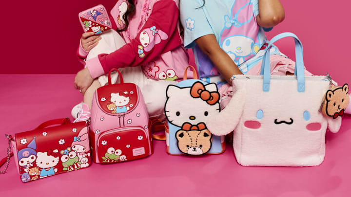 Sanrio Hello Kitty & Tiny Chum Bear Sherpa Mini Backpack