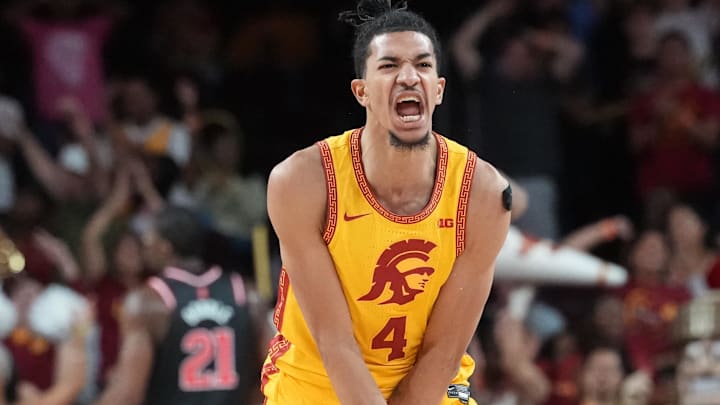 Chad Baker-Mazara (4) lets out a roar against Rutgers.