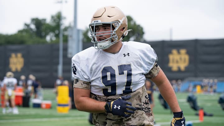 Notre Dame football No. 97, Gabriel Rubio