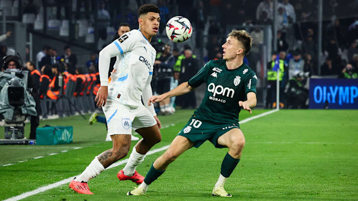 Luis Henrique (OM) et Aleksandr Golovin (ASM) lors du match à la 13ème journée (2-1) 