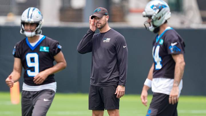 Carolina Panthers head coach Dave Canales. Carolina Panthers head coach Dave Canales.