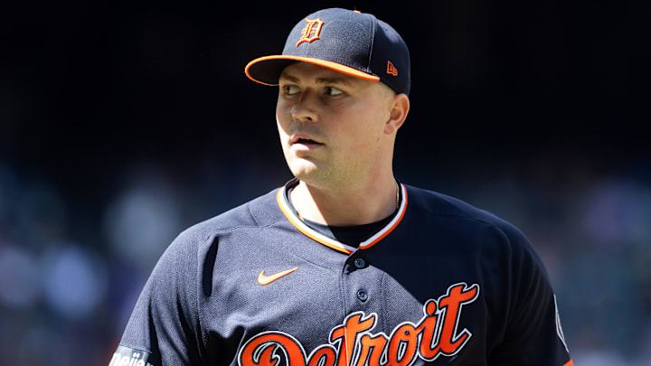 Detroit Tigers pitcher Tarik Skubal against the Arizona Diamondbacks at Chase Field. 