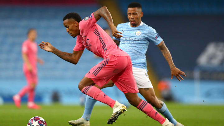 Companheiros na seleção brasileira, Eder Militão e Gabriel Jesus estão de lados opostos desta vez