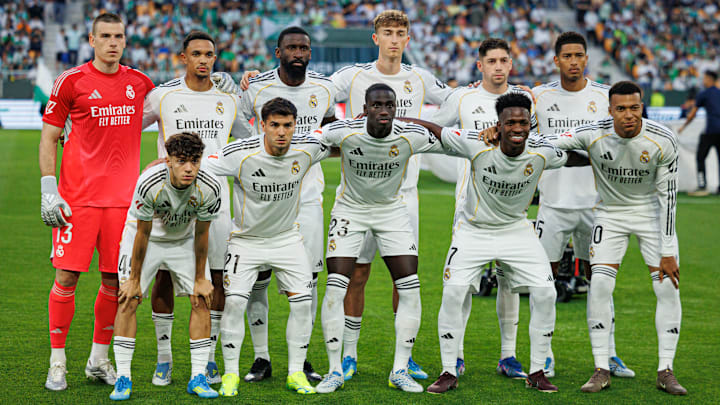 Players of Real Madrid seen during LaLiga EA Sports game