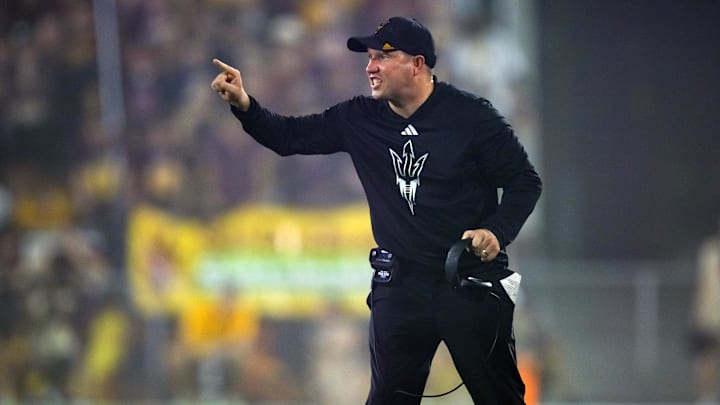 Arizona State head coach Kenny Dillingham has the Sun Devils off to a surprising 5-1 start to the 2024 college football season. Arizona State head coach Kenny Dillingham has the Sun Devils off to a surprising 5-1 start to the 2024 college football season.