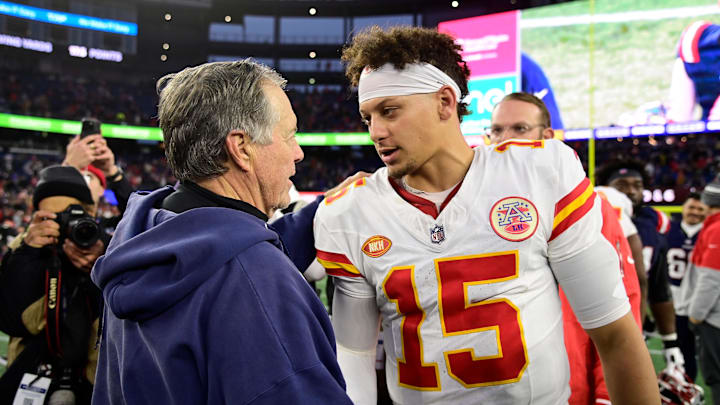 Patrick Mahomes helped defeat the Patriots 27-17 on Sunday