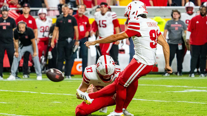 Nebraska's Kyle Cunanan is one of the many reasons Nebraska is 1-0 on the year after the team's 20-17 win over Cincinnati. Nebraska's Kyle Cunanan is one of the many reasons Nebraska is 1-0 on the year after the team's 20-17 win over Cincinnati.