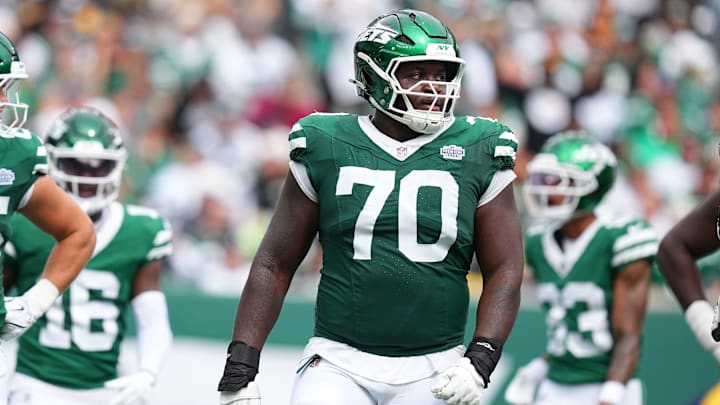 New York Jets offensive tackle Armand Membou