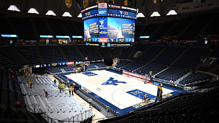 A view of the WVU Coliseum. 