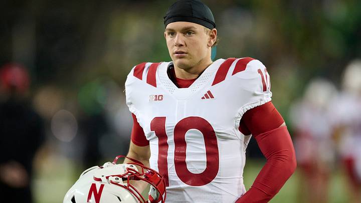 Anthony Colandrea warms up before a game against Oregon.