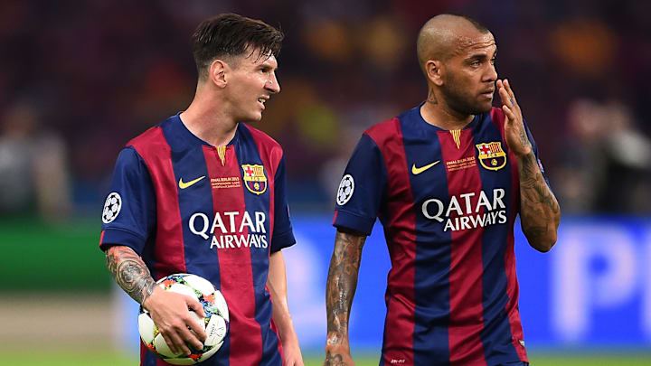 Messi und Dani Alves