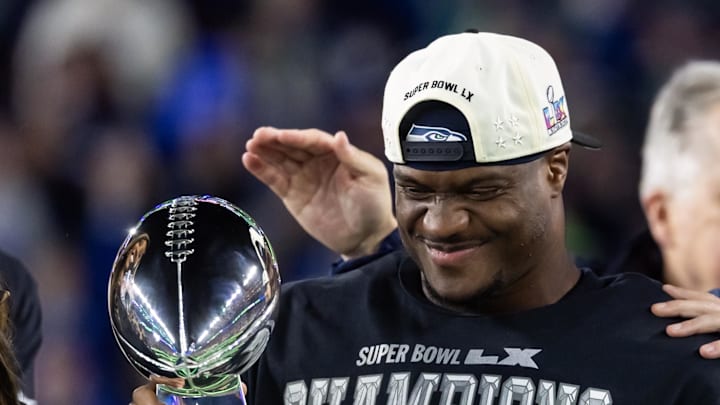 Seattle Seahawks head coach Mike MacDonald and running back Kenneth Walker III. Seattle Seahawks head coach Mike MacDonald and running back Kenneth Walker III.