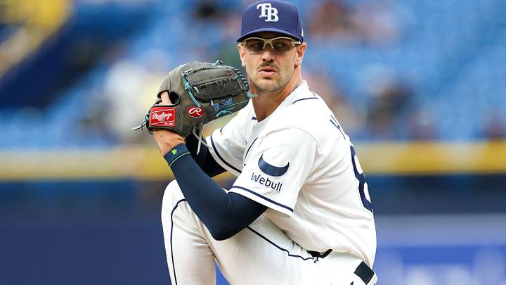 Sep 17, 2026; St. Petersburg, Florida, USA; Tampa Bay Rays pitcher Brody Hopkins (88) throws a pitch against the Oakland Athletics in the seventh inning at Tropicana Field. Mandatory Credit: Nathan Ray Seebeck-Imagn Images Sep 17, 2026; St. Petersburg, Florida, USA; Tampa Bay Rays pitcher Brody Hopkins (88) throws a pitch against the Oakland Athletics in the seventh inning at Tropicana Field. Mandatory Credit: Nathan Ray Seebeck-Imagn Images