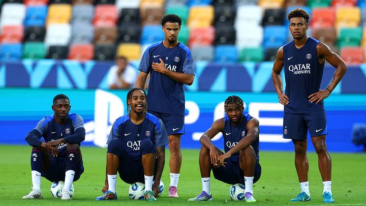 Paris Saint-Germain Training Session And Press Conference - UEFA Super Cup 2025