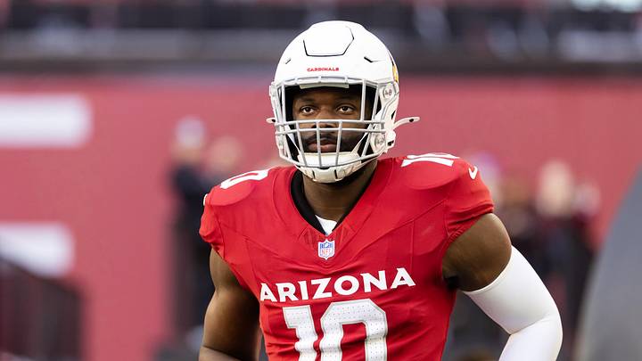 Dec 7, 2025; Glendale, Arizona, USA; Arizona Cardinals linebacker Josh Sweat (10) against the Los Angeles Rams at State Farm Stadium. Mandatory Credit: Mark J. Rebilas-Imagn Images Dec 7, 2025; Glendale, Arizona, USA; Arizona Cardinals linebacker Josh Sweat (10) against the Los Angeles Rams at State Farm Stadium. Mandatory Credit: Mark J. Rebilas-Imagn Images