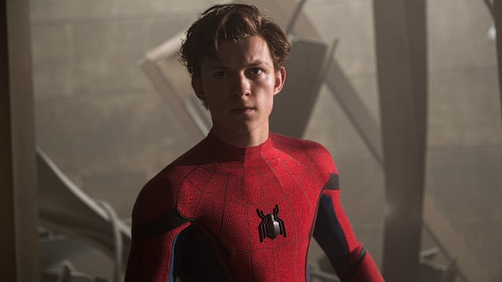 Tom Holland stars as Spider-Man/Peter Parker in Columbia Pictures' SPIDER-MAN™: HOMECOMING.