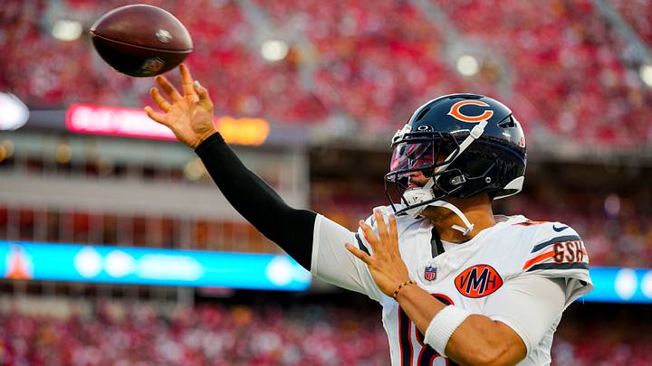 Chicago Bears quarterback Caleb Williams. Chicago Bears quarterback Caleb Williams.