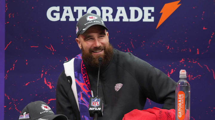 Travis Kelce gave his thoughts on what he's heard of Taylor Swift's upcoming album