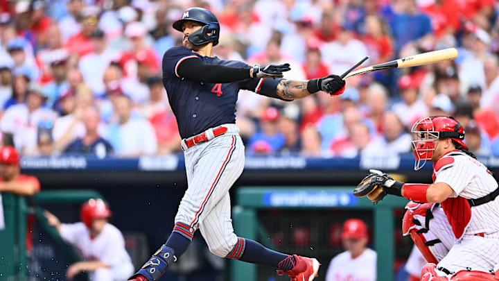 Minnesota Twins shortstop Carlos Correa (4) 